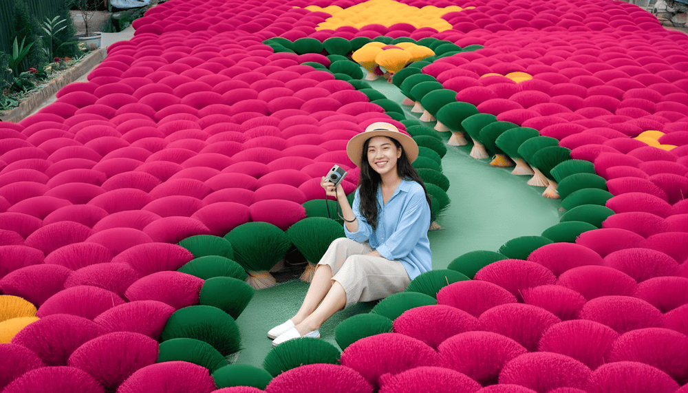 Du khách nên chụp vào sáng sớm hoặc chiều muộn, khi ánh nắng dịu nhẹ để có những bức ảnh ưng ý nhất